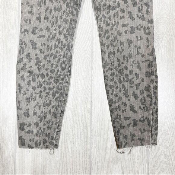 KUT From The Kloth | Connie Leopard Print High Waist Skinny Ankle Jeans Size 4 - Picture 5 of 8